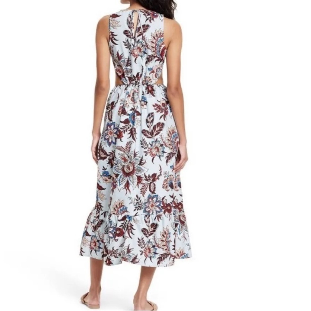 RHODE X Target Womens Large Leafy Print Cutout Midi Dress Medium - Picture 4 of 16